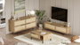 Hanah Home Conjunto de muebles de salón ON20-SU en Roble